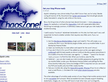Tablet Screenshot of chaoszone.org